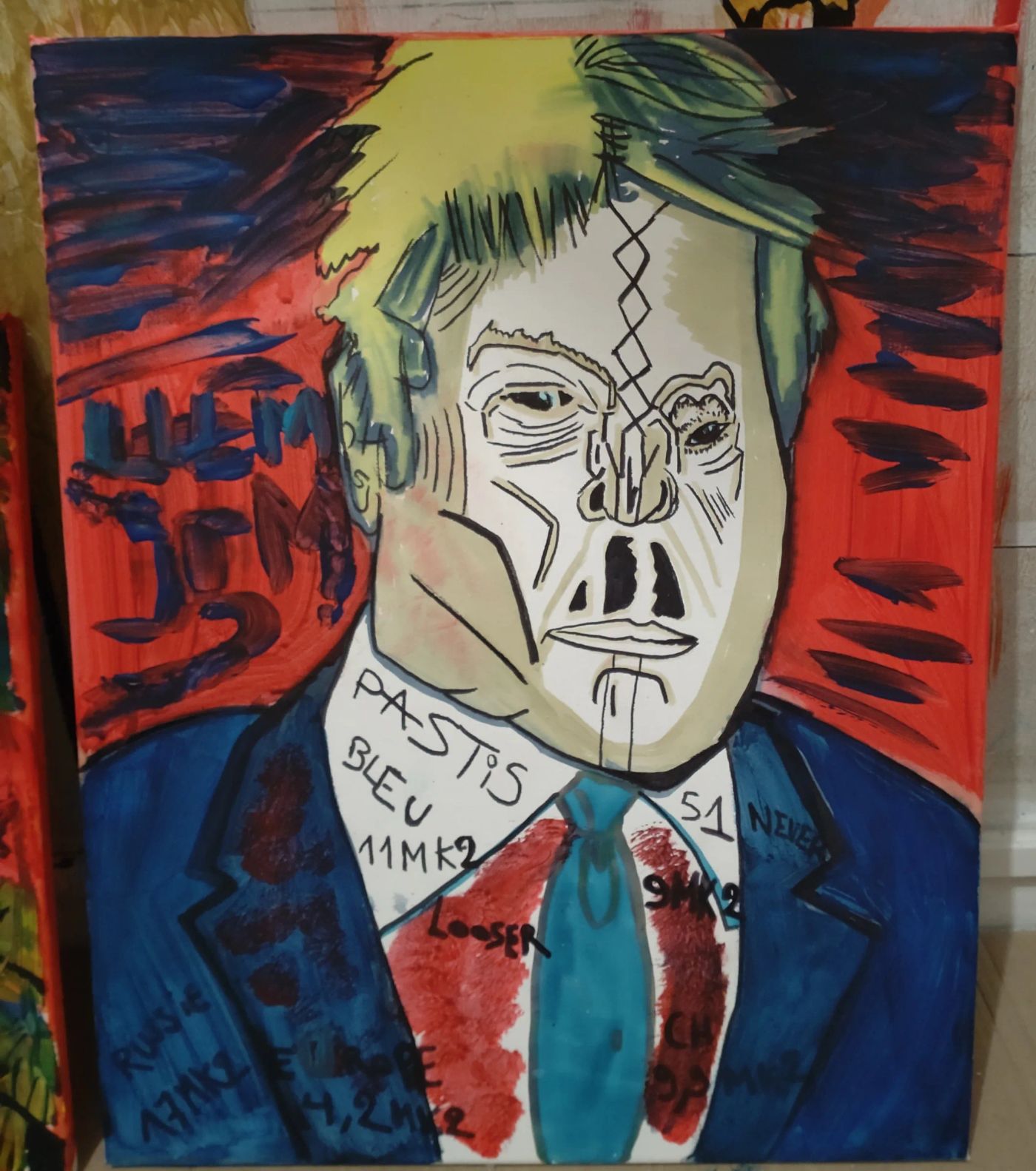 Dicta-Monster — Acrylique, Crétart-Blast, Abstraction