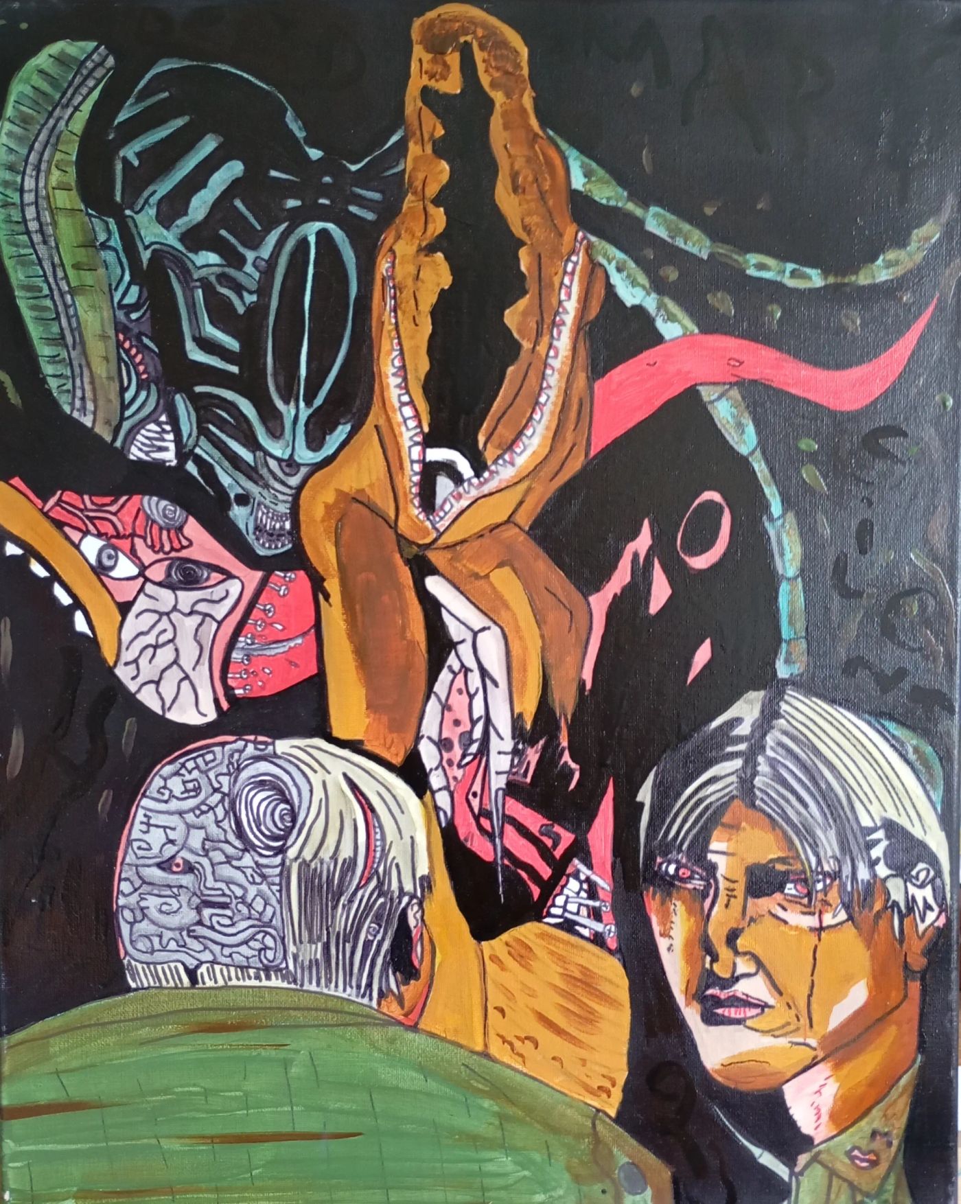 Cauchemar — Mixed media, Crétart-Blast, Abstraction