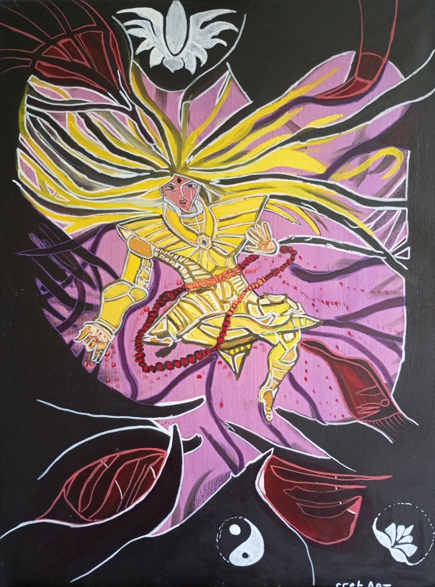 Bouddha — Mixed media, Crétart-Blast, Abstraction