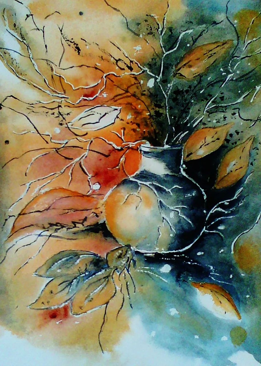 Clair obscur — Aquarelle, Thérèse Hanot, Art contemporain