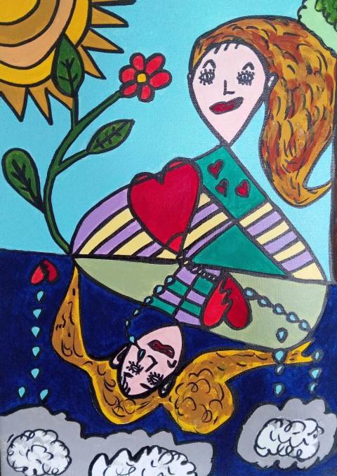 Dualité — Acrylique, 2026 — œuvre de CubismishArt, art Abstraction, Figuratif, Art contemporain