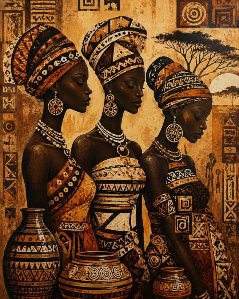 Trois grâces Africaines — S. SAGNA