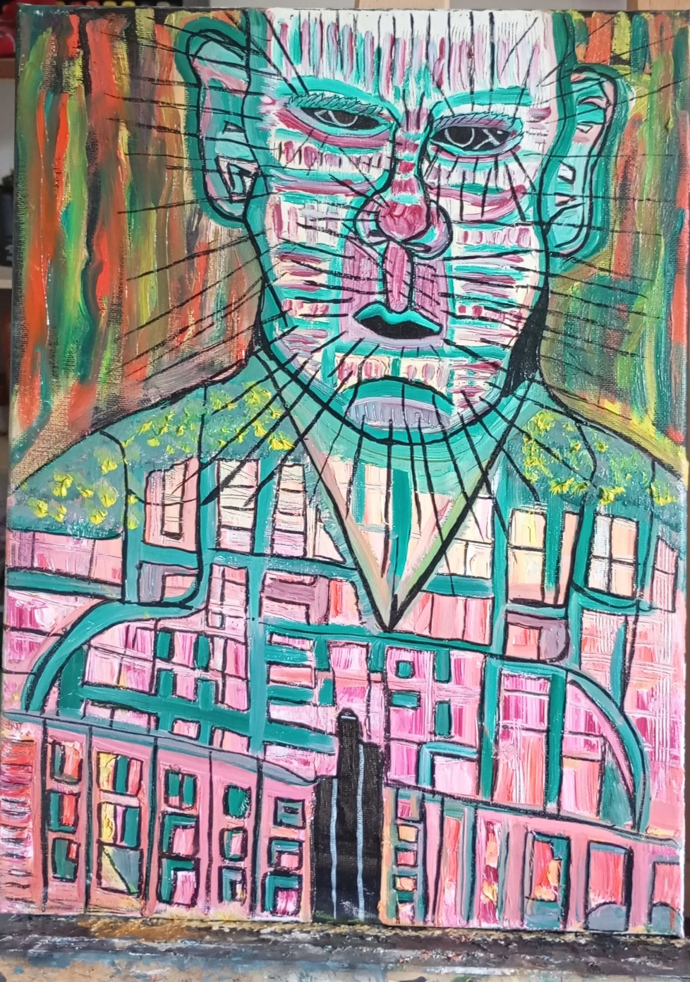Hellraiser City — Huile, Crétart-Blast, Abstraction