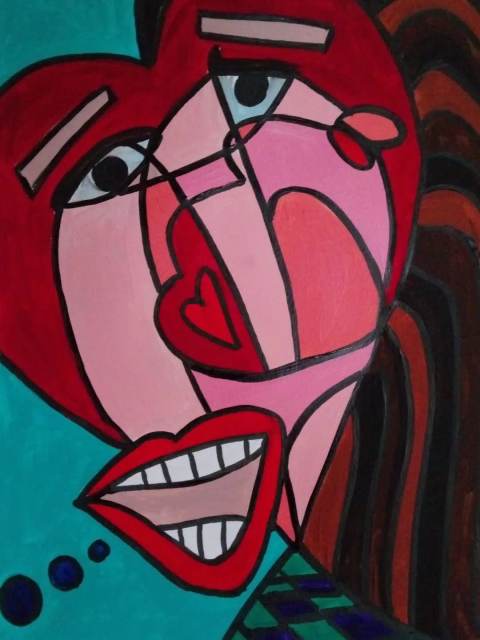 Heart Face — CubismishArt