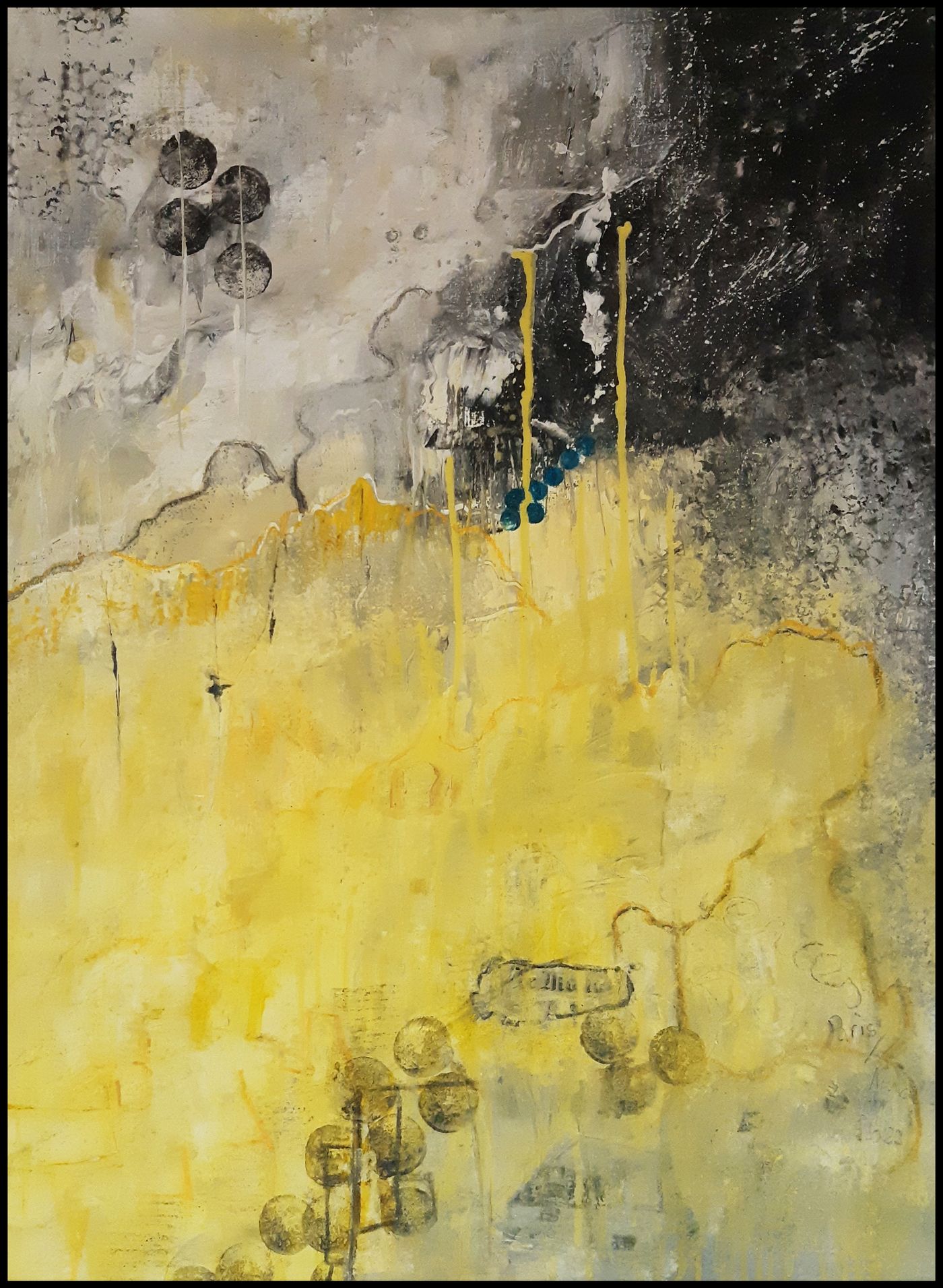 Sur la route — Acrylique sur toile, 2025 — œuvre de Mercier-Lutz Danièle