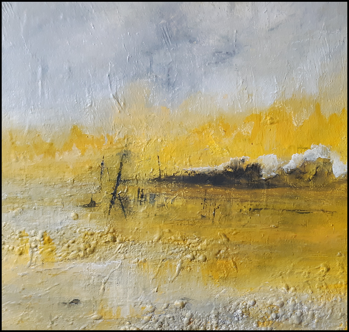 Vapeurs d'automne — Acrylique sur toile, 2025 — œuvre de Mercier-Lutz Danièle