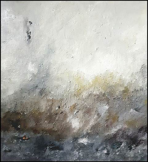 La Tourmente — Acrylique sur toile — œuvre de Mercier-Lutz Danièle, art Expressionnisme abstrait