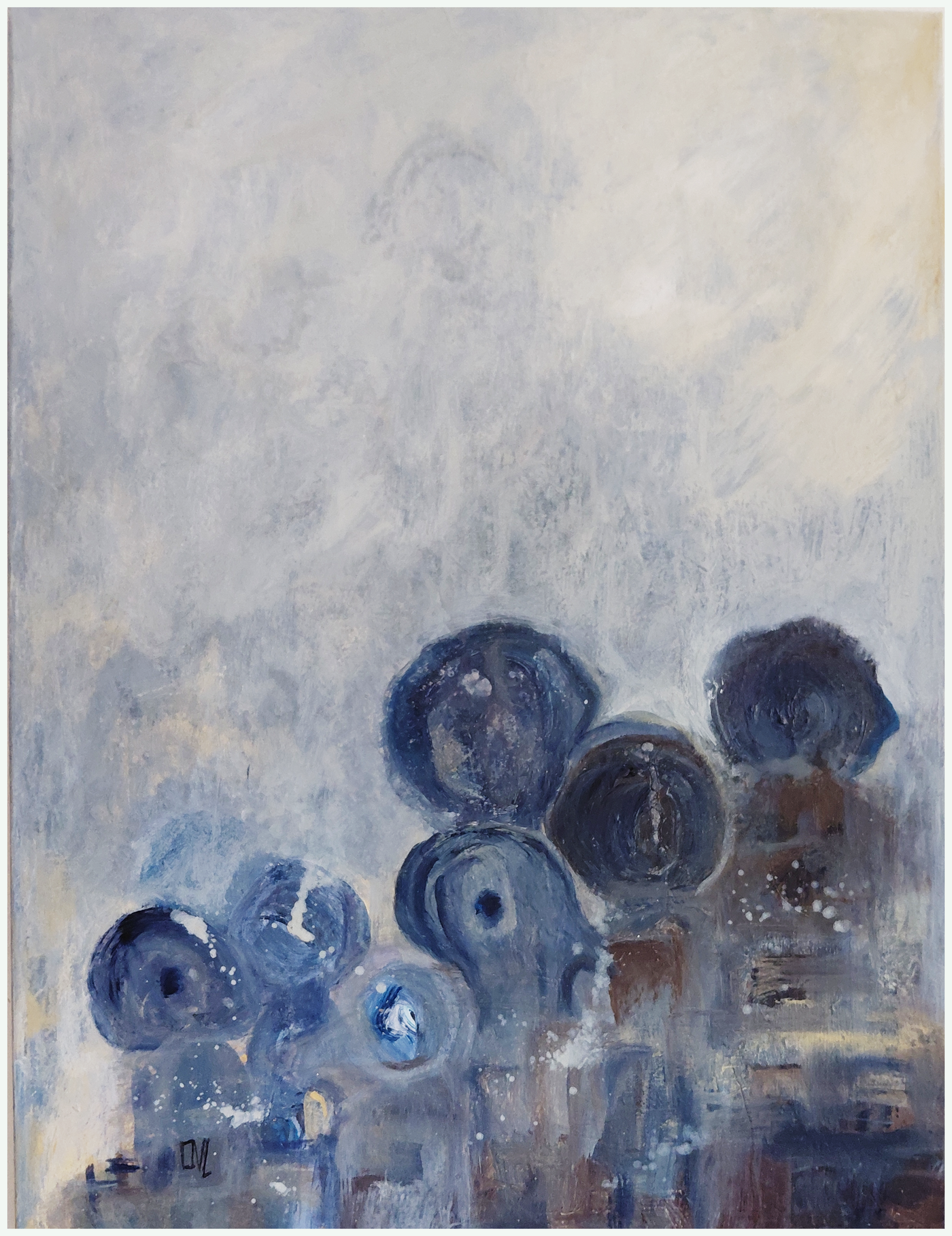 Retrouvailles silencieuses — Acrylique sur toile, 2026 — œuvre de Mercier-Lutz Danièle
