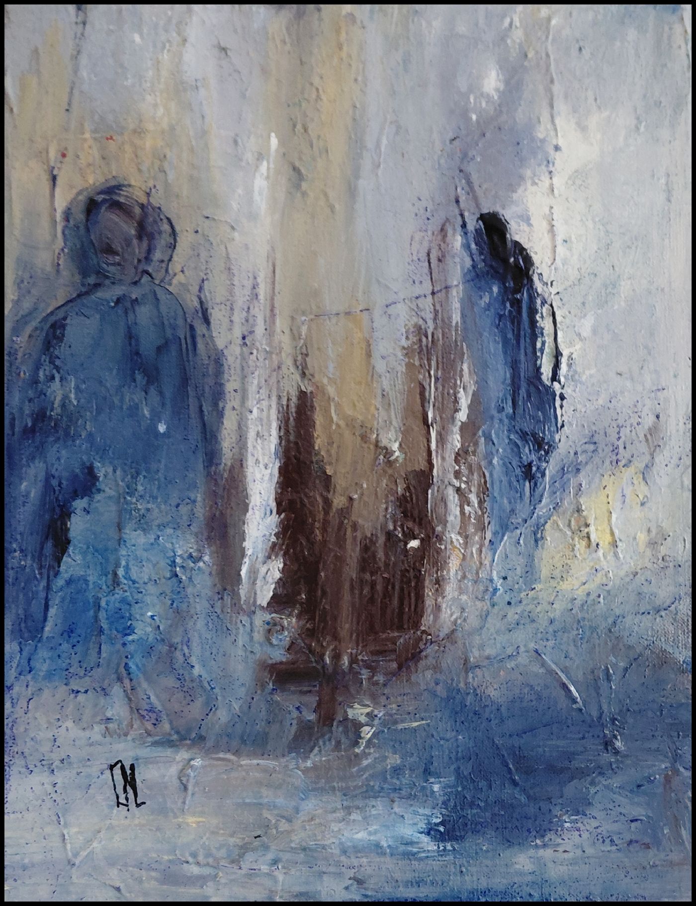 Veilleurs silencieux — Acrylique sur toile, 2026 — œuvre de Mercier-Lutz Danièle