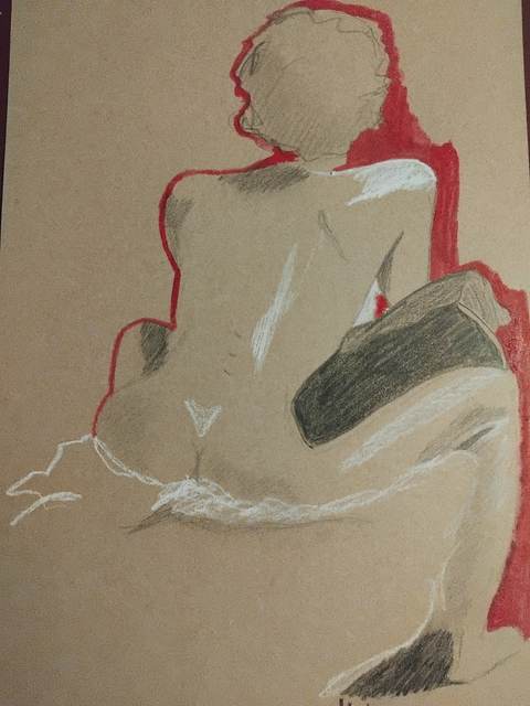 Mishqui 15 FéVrier (4) — Acrylique sur papier, 2026 — œuvre de Florence De martino, art Portraitiste