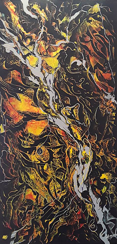 ALMATAHA 50X100, 2024 — œuvre de Virginie Segers, art Art abstrait
