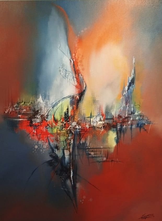 CELYA 60X80 — Acrylique sur toile, 2026 — œuvre de Virginie Segers