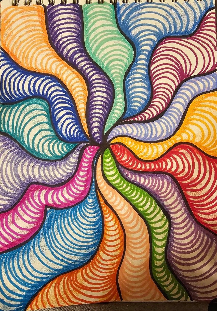 Dessin sur toile graphique — Huile sur toile, 2026 — œuvre de Lola Petit