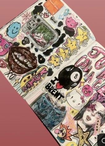 Cahier de dessin personnalisé — Technique mixte, 2026 — œuvre de Lola Petit