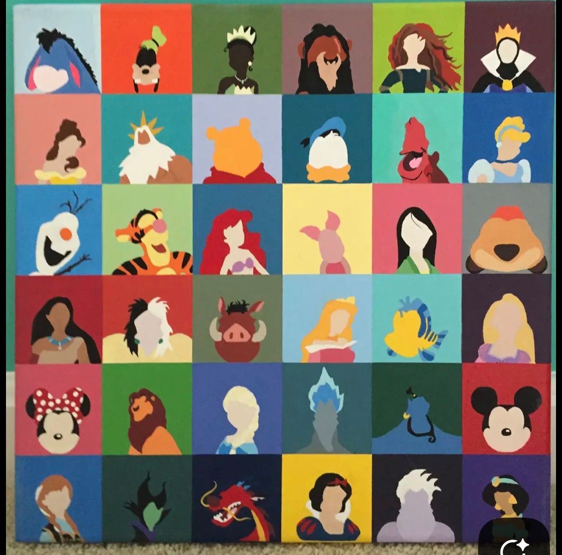 Dessin ou peinture Disney — Huile sur toile, 2026 — œuvre de Lola Petit