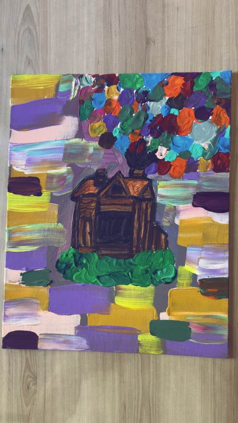 Peinture La haut Disney — Lola Petit