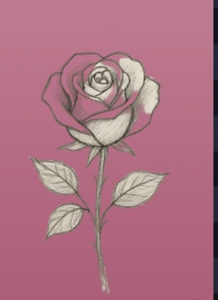 Rose ( catégorie fleur , lot disponible) — Technique mixte, 2026 — œuvre de Lola Petit, art Pop Art