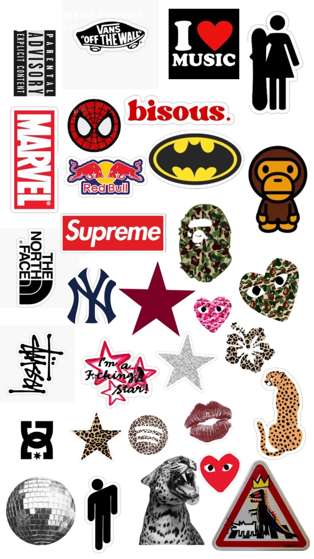 La photo est un exemple de Pack stickers, 2026 — œuvre de Lola Petit