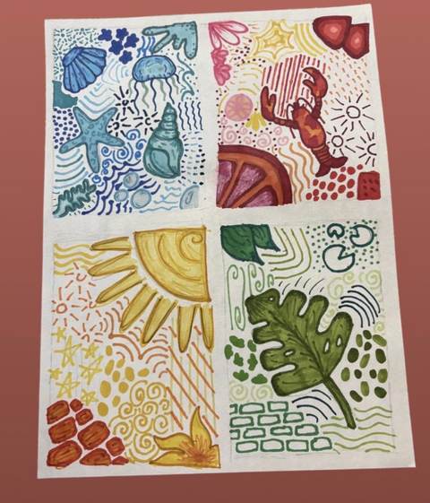 4 image en feutre, 2026 — œuvre de Lola Petit, art Pop Art