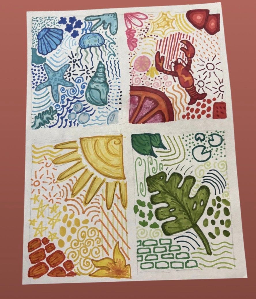 4 image en feutre, 2026 — œuvre de Lola Petit
