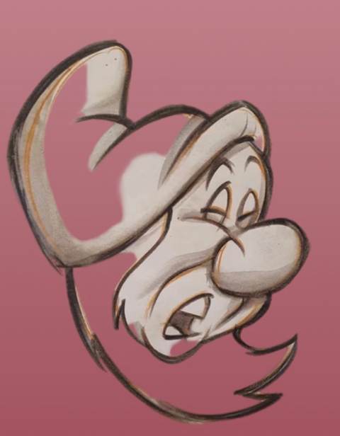 Dessin sur papier Disney nain — Lola Petit