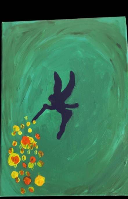 Peinture fée clochette — Lola Petit