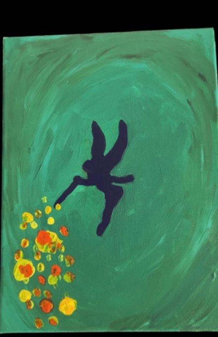 Œuvre Peinture fée clochette par Lola Petit — galerie d'art contemporain