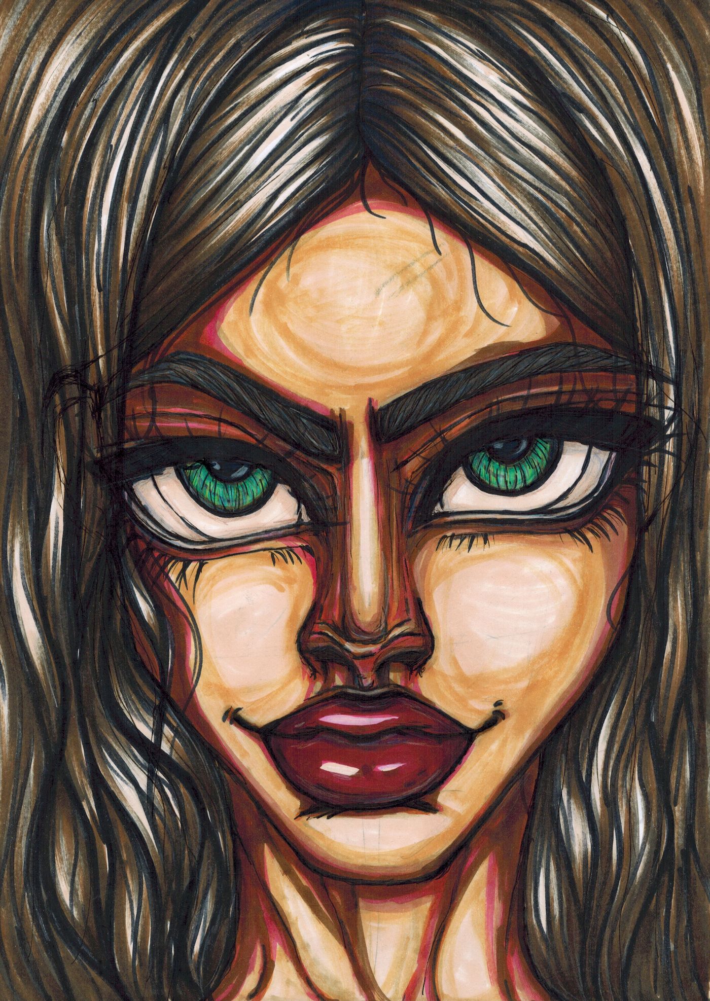 Lady Grey — Feutre — œuvre de Border-Arts