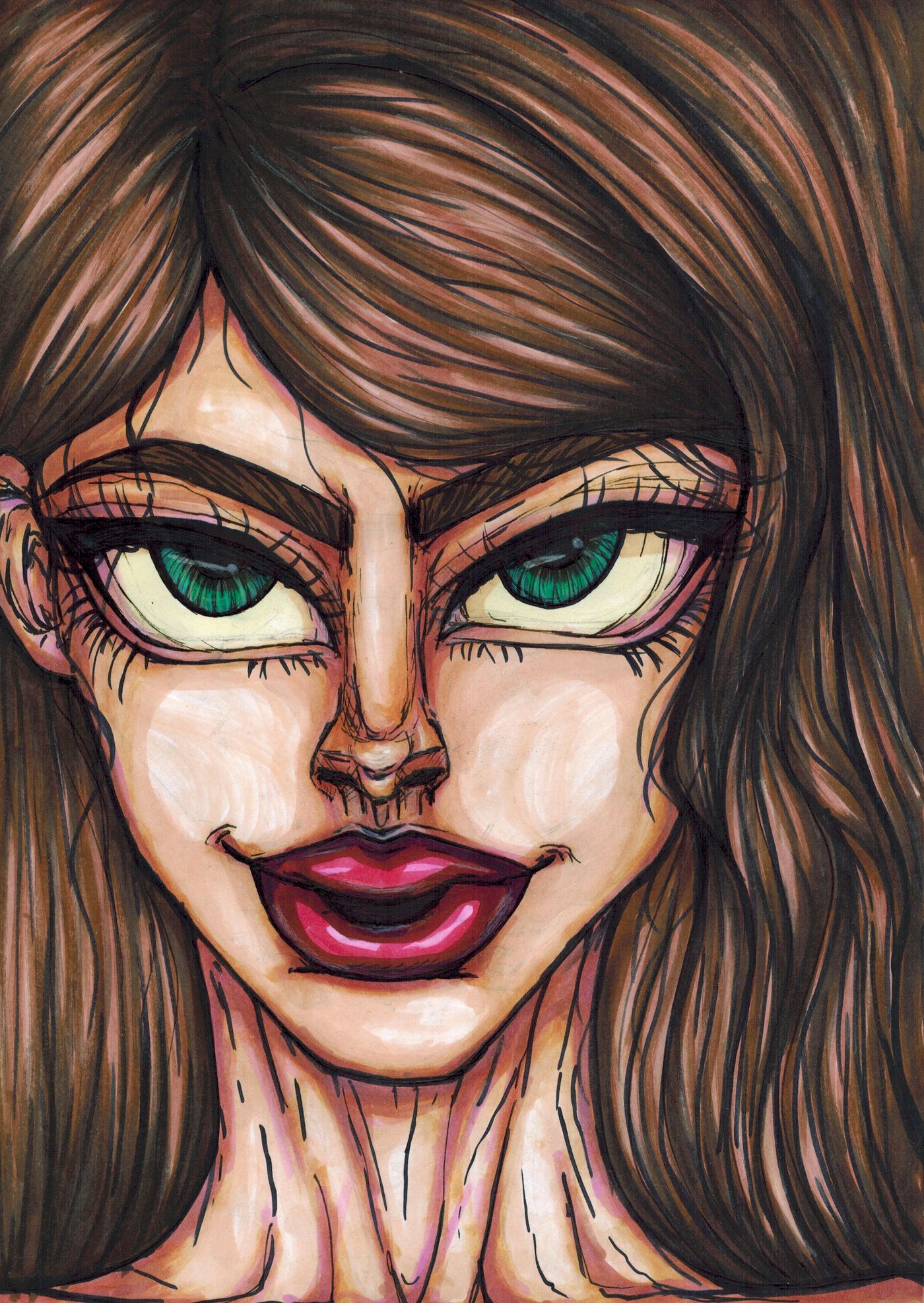 Miss Jenna — Feutre, 2025 — œuvre de Border-Arts