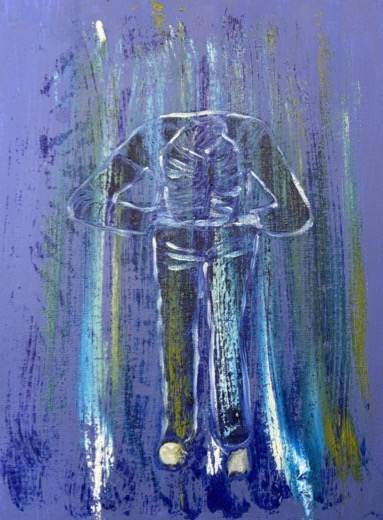 Dreams: Unshed tears 2 — Acrylique sur papier, 2026 — œuvre de Maeve Kneafsey