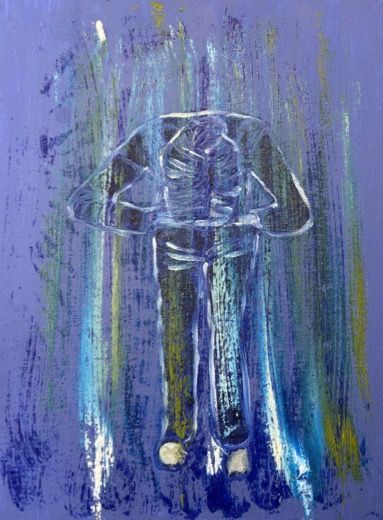 Dreams: Unshed tears 2 — Acrylique sur papier, 2026 — work by Maeve Kneafsey