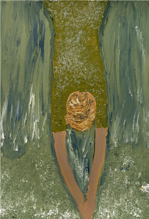 Dreams: Saving — Acrylique sur papier, 2026 — œuvre de Maeve Kneafsey