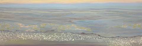 Shifting Sandymount, Dublin — Acrylique sur toile, 2025 — œuvre de Maeve Kneafsey