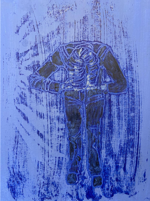 Dreams: Unshed tears 1 — Acrylique sur papier, 2026 — œuvre de Maeve Kneafsey