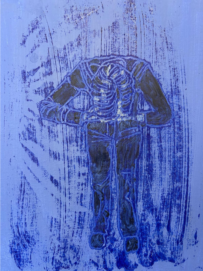 Dreams: Unshed tears 1 — Acrylique sur papier, 2026 — work by Maeve Kneafsey