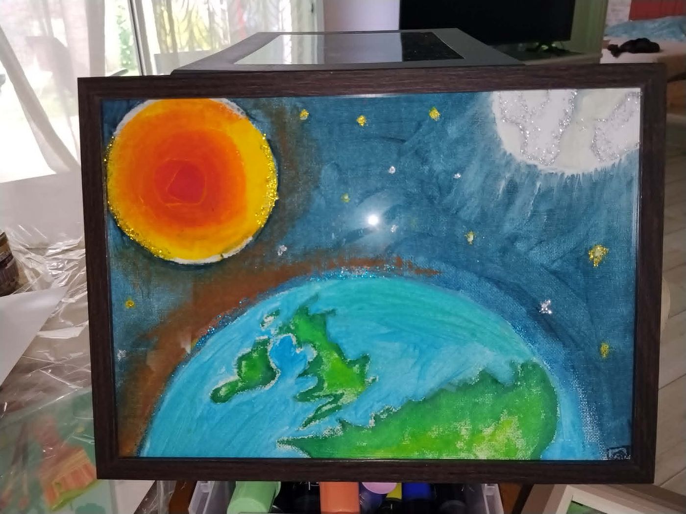 L'harmonie universelle — acrylique — œuvre de Madiana CARRE