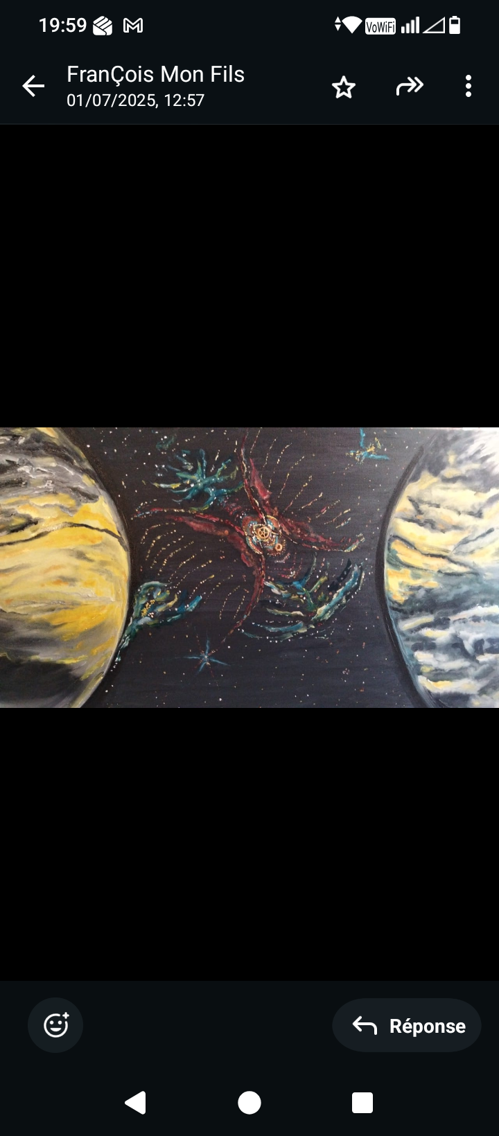 Jupiter — Huile — œuvre de Sonia Vérité