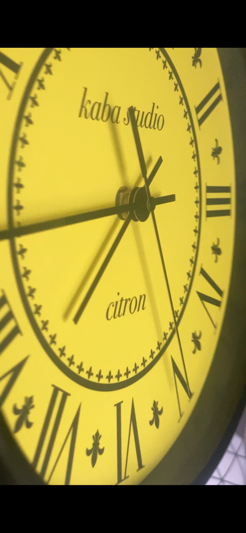 Horloge murale - Citron — 카바 스튜디오