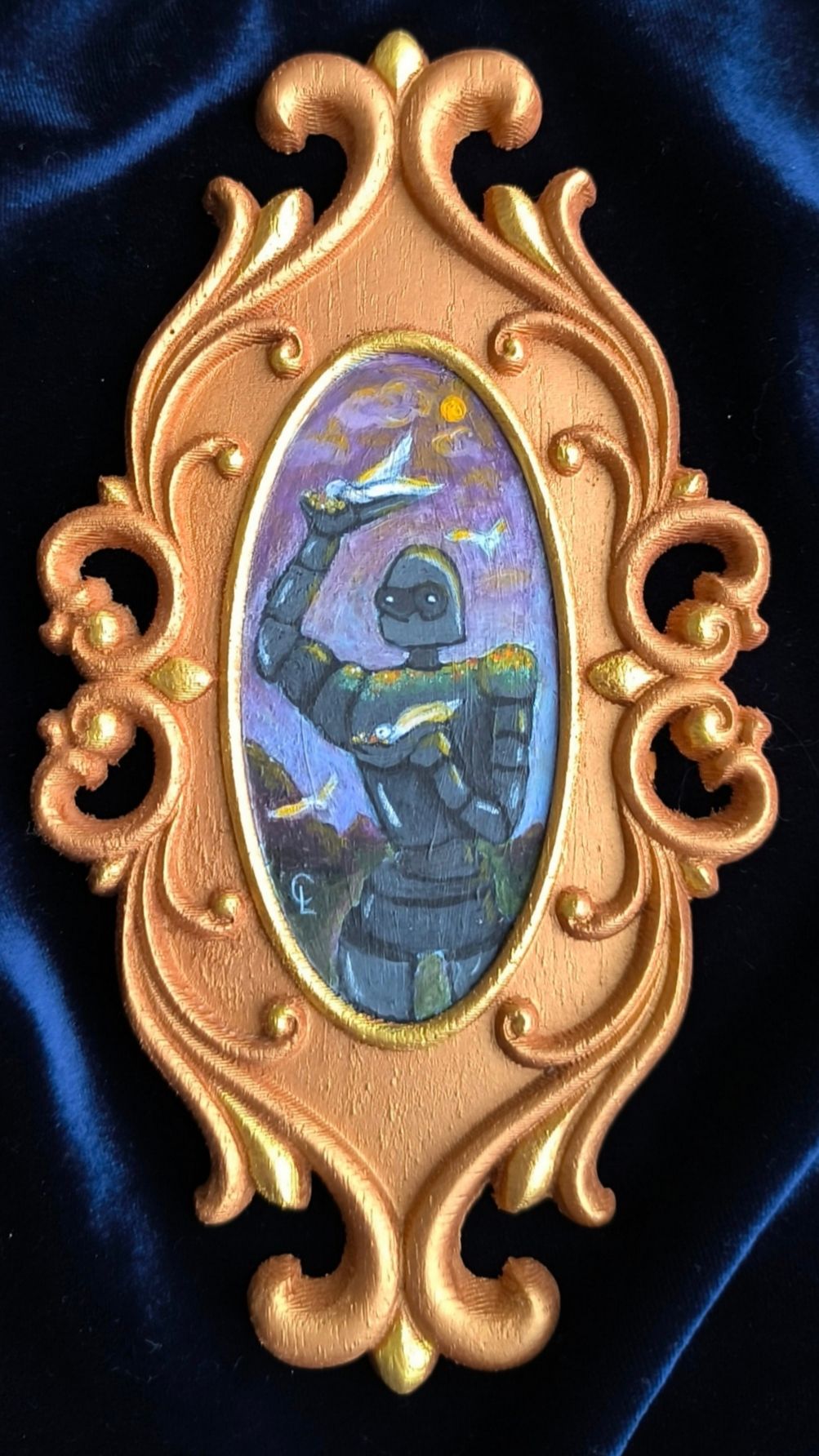 Le gardien — Acrylique sur bois, 2026 — œuvre de Mydreamery