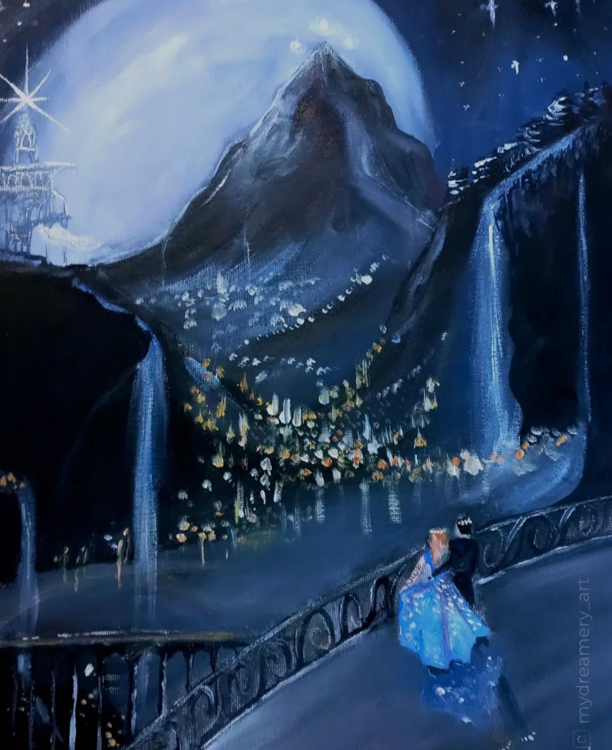 Peinture Velaris (vends uniquement des impressions sur toiles rigides) — Huile sur toile, 2024 — œuvre de Mydreamery