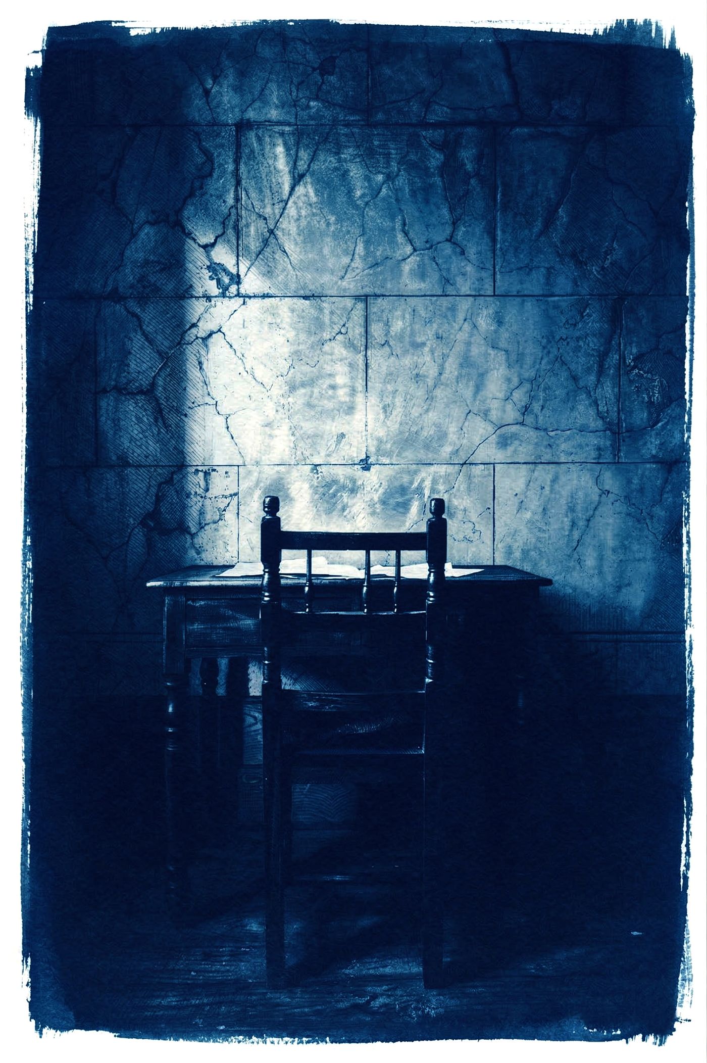 Le Silence de l'Absence — Cyanotype, 2026 — œuvre de antoine marelle