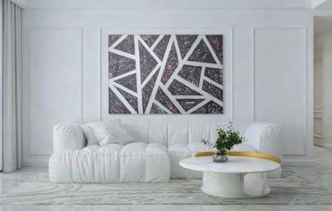 tensions fragmentée 50×70cm — Milla FAHMI