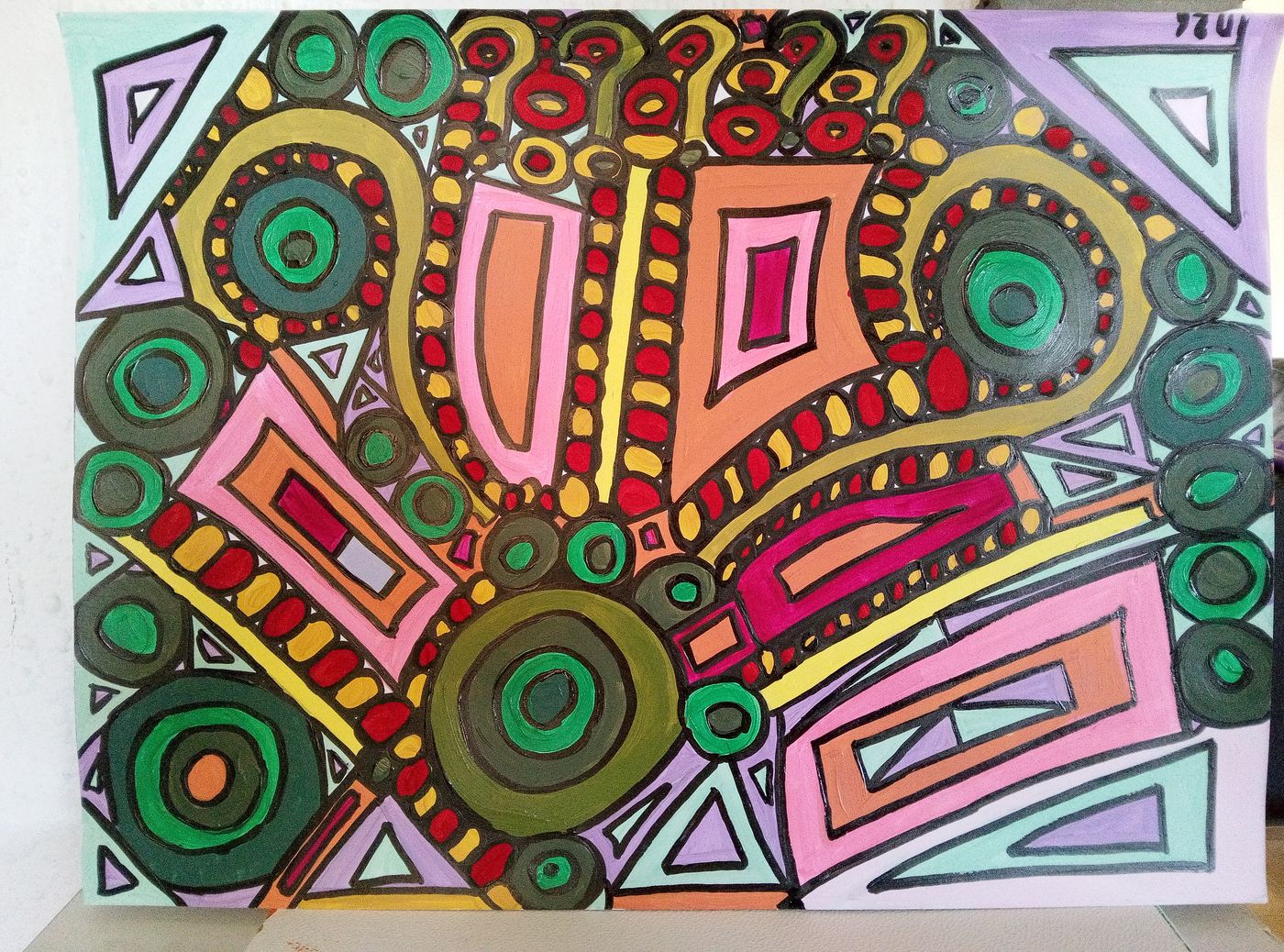 Questions — Acrylique sur papier, 2026 — work by CubismishArt