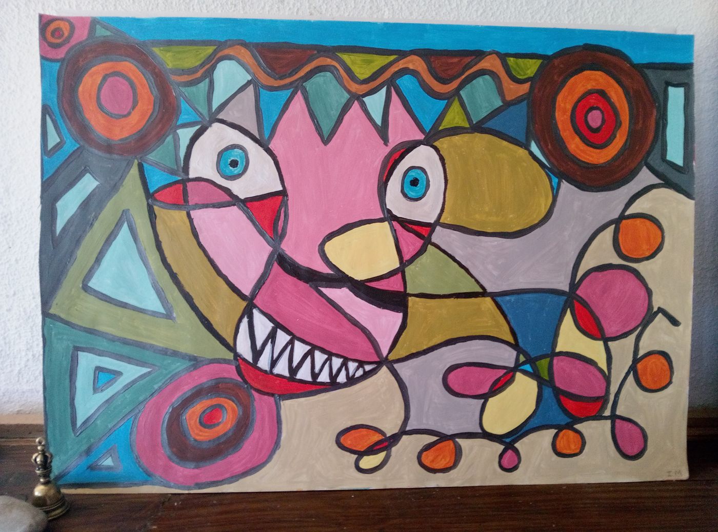 Jungle — Acrylique sur papier, 2026 — work by CubismishArt