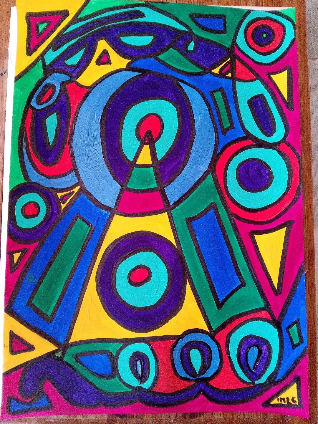 Phare — Acrylique sur papier, 2026 — work by CubismishArt