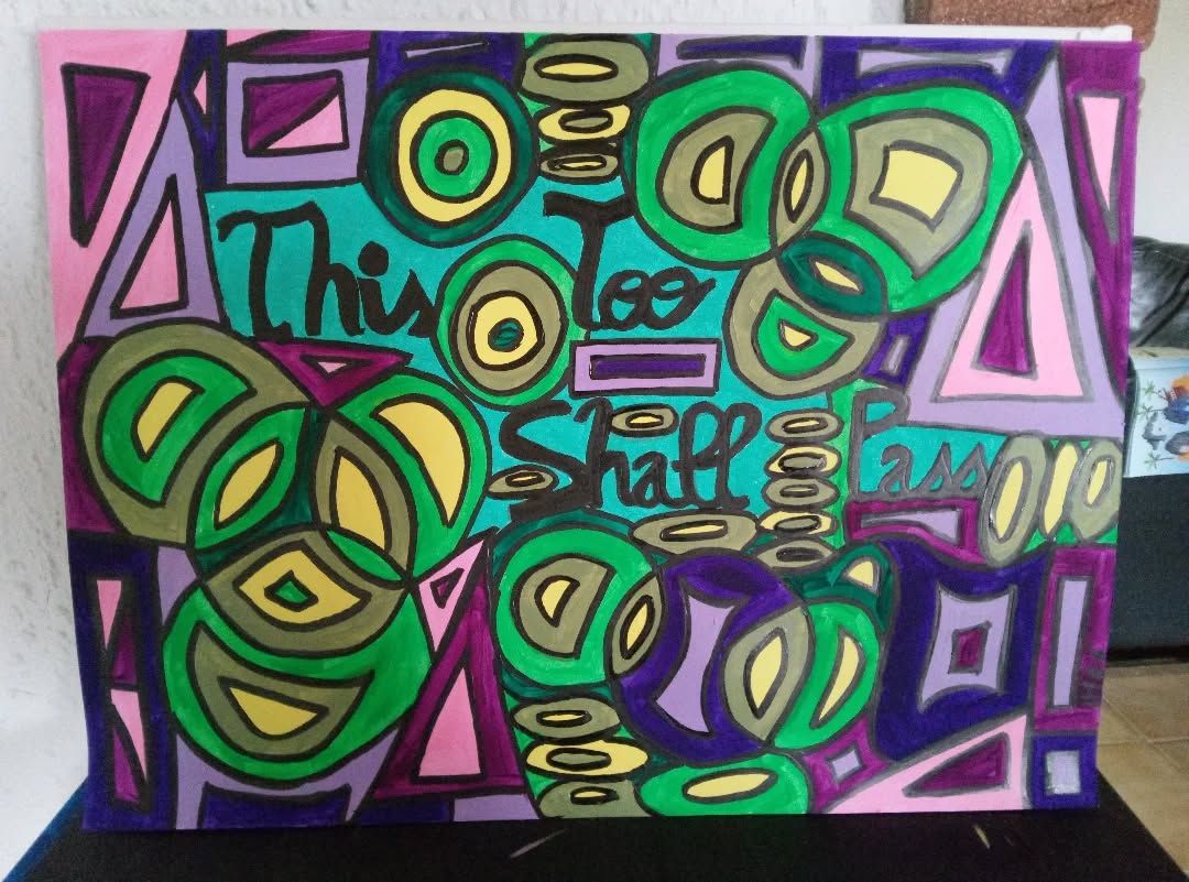 This Too Shall Pass — Acrylique sur papier, 2026 — work by CubismishArt