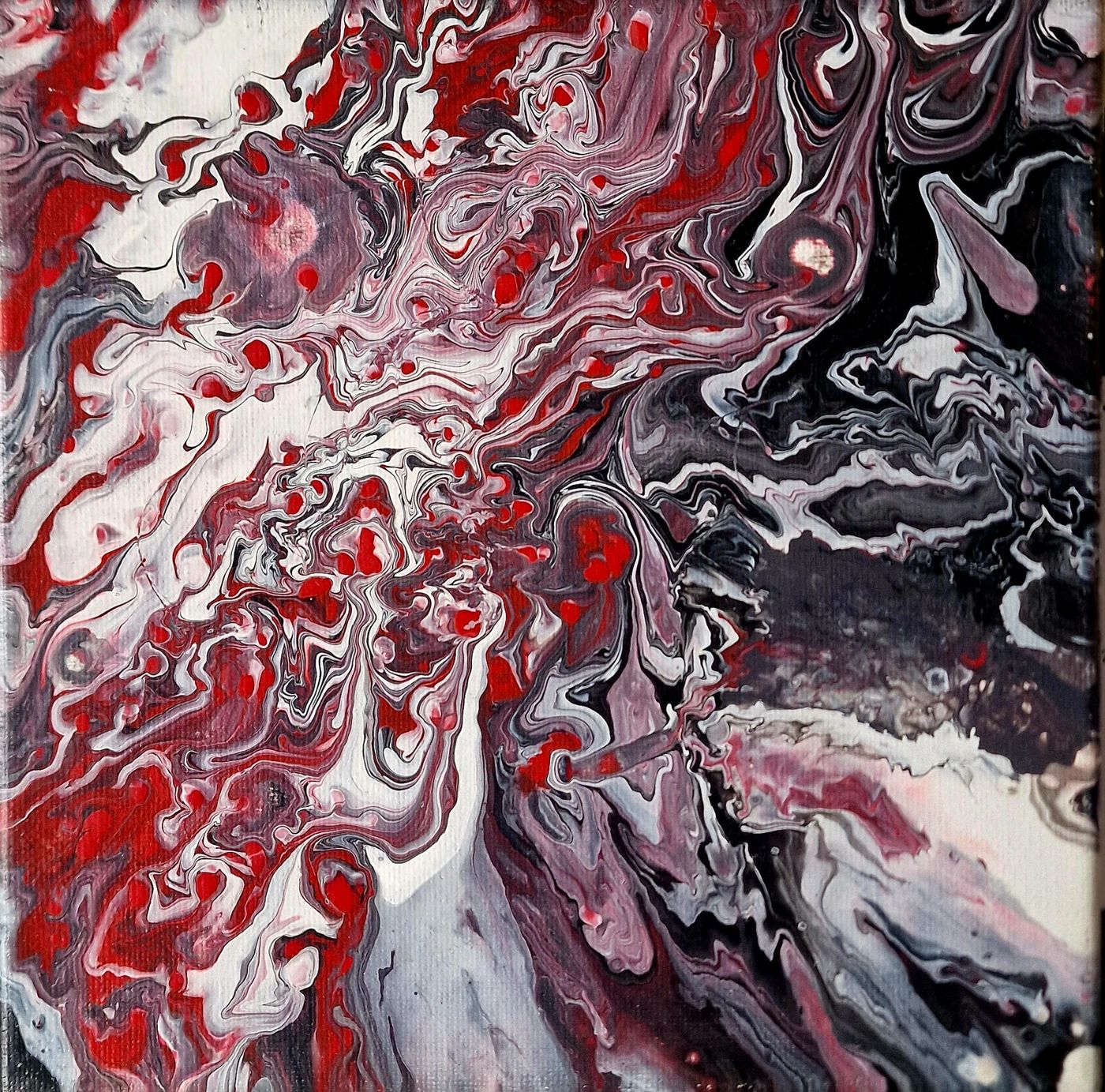 conflits endeuillés — Acrylique sur toile — œuvre de Louison May