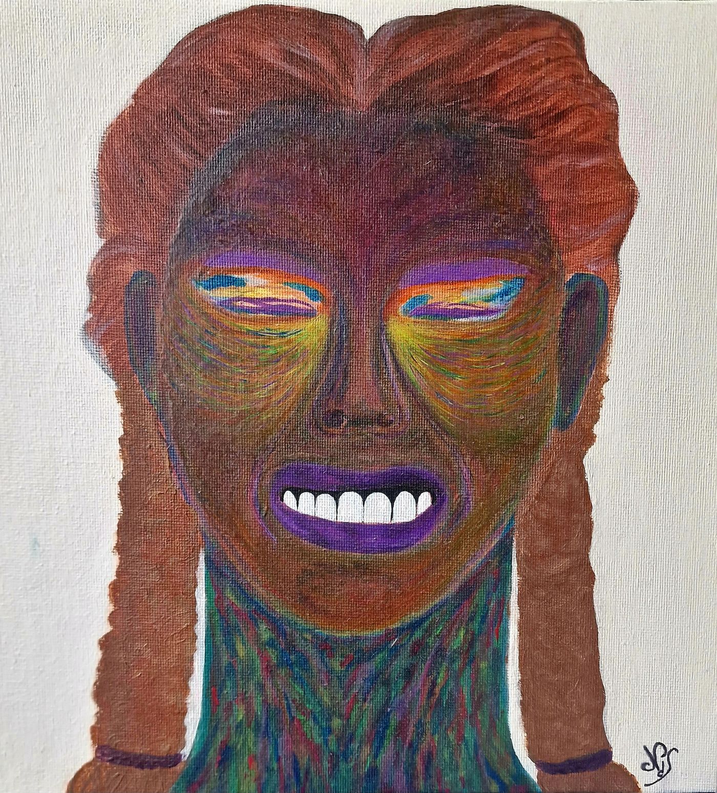 Faux semblants — Acrylique sur toile, -2 — œuvre de Louison May