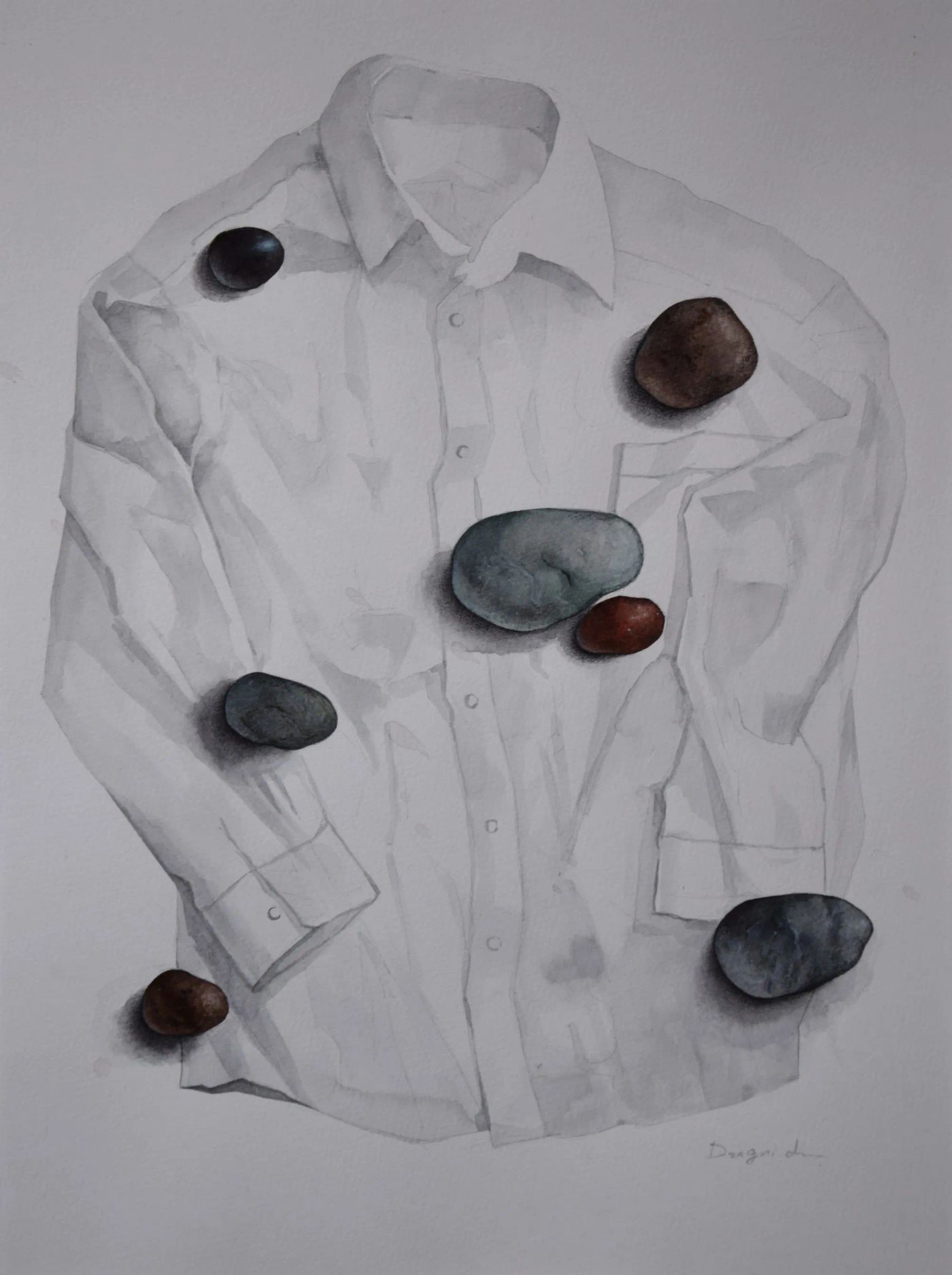 作品 Cartographie du corps absent — David DZAGNIDZE