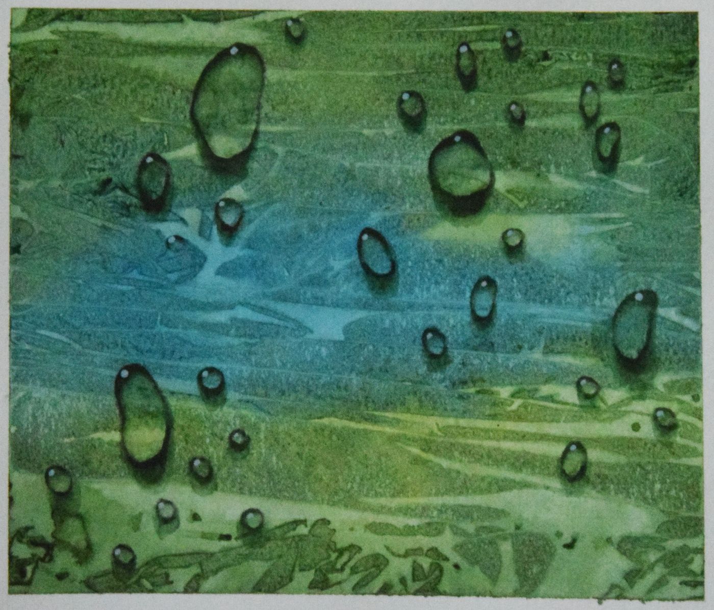 Émergence — Aquarelle, 2017 — œuvre de David DZAGNIDZE
